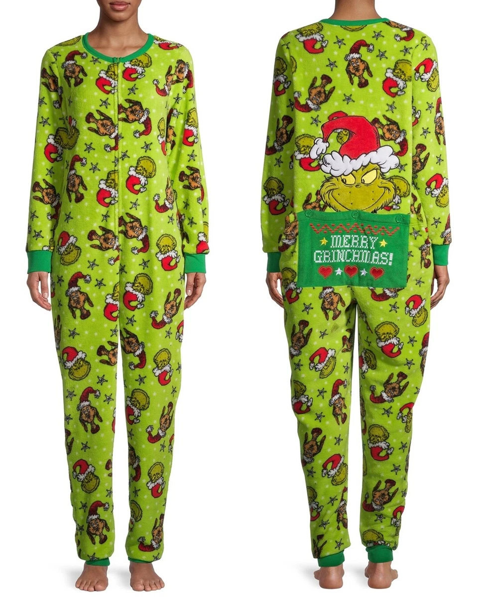 Dr. Seuss Grinch Costume Fleece Onesie