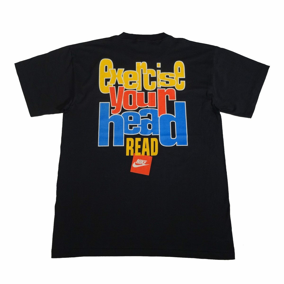 Vintage 90s Nike Ghostwriter Shirt Gray Tag PBS Promo Size