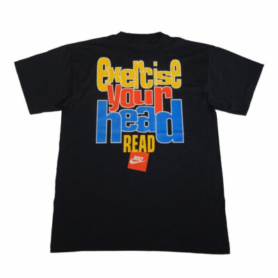 Vintage 90s Nike Ghostwriter Shirt Gray Tag PBS Promo Size