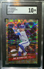Bo Bichette SGC 10 2020 Donruss Highlights Gold Holo Foil /99 Gem Mint Blue Jays