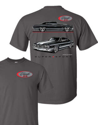 1970 Chevelle Chevrolet Blackline Mens T shirt Licensed