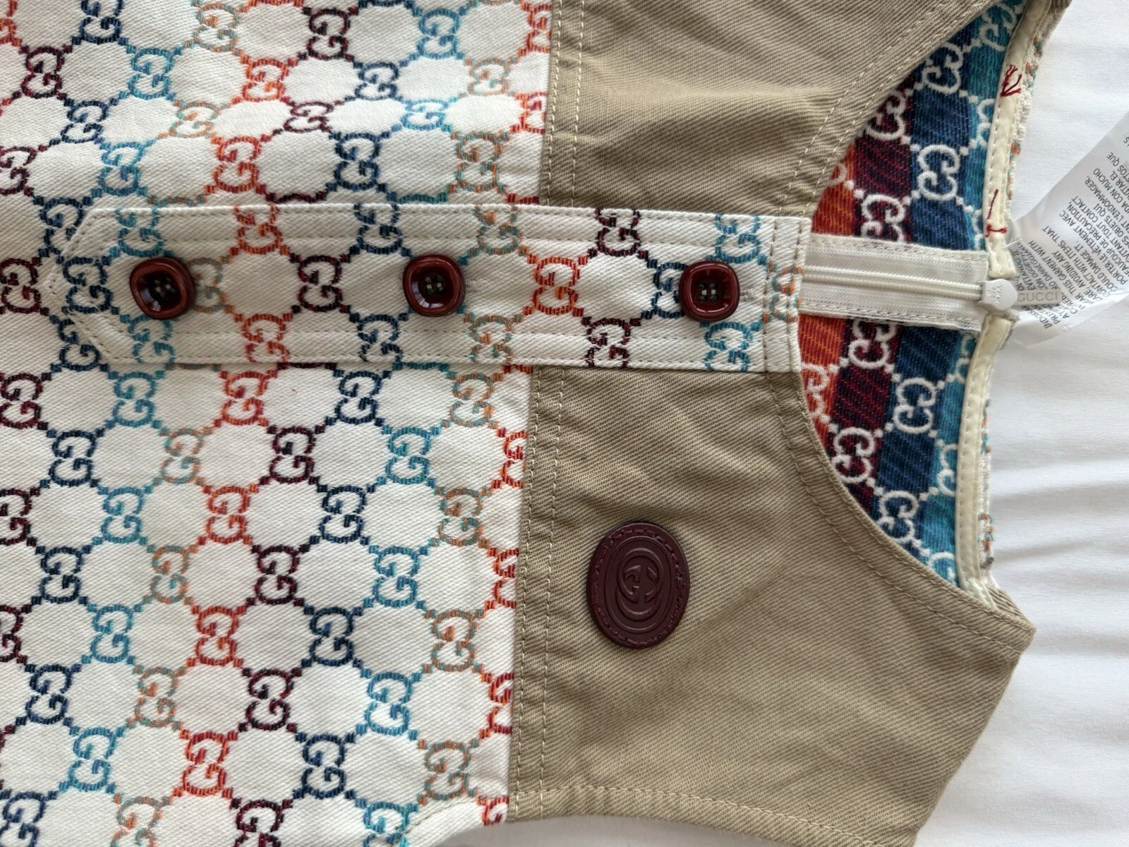Robe sans manches Gucci enfant GG taille 8
