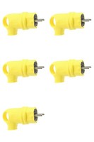 Stecker Vollgummi IP44 Schutzkontaktstecker 230V 16A Gummistecker 5 StüCk