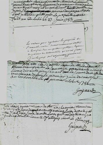 1720-1839 lot de dix actes anciens manuscrits Puymirol et Saint-Martin-de-Goyne - Photo 4 sur 6