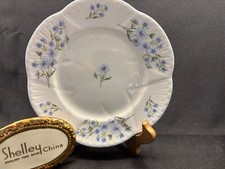SHELLEY BLUE ROCK BREAD BUTTER PLATE 6 " DAINTY SHAPE 13591 BLUE TRIM