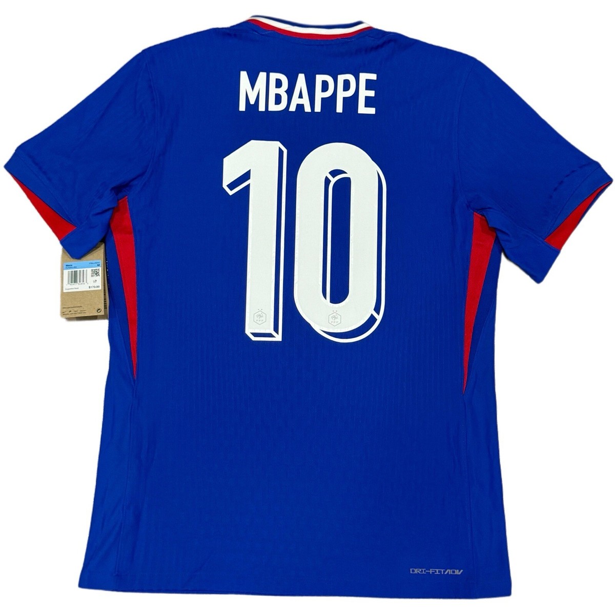 2024/25 France Authentic Home Jersey #10 Mbappe Medium Nike Player