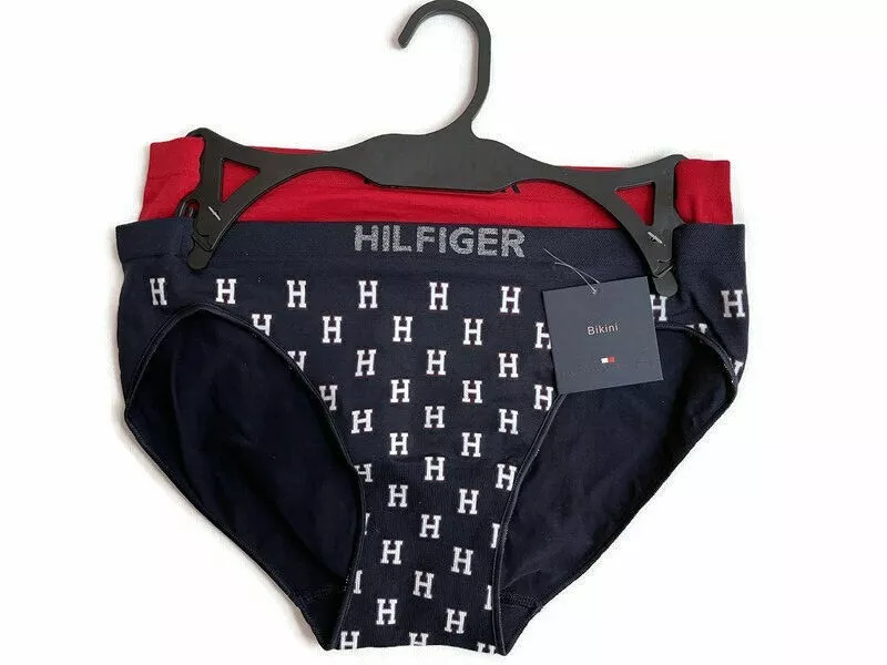 TOMMY HILFIGER WOMEN&#039;S BIKINIS SEXY UNDERWEAR PANTIES BLUE RED NWT OF 2 | eBay