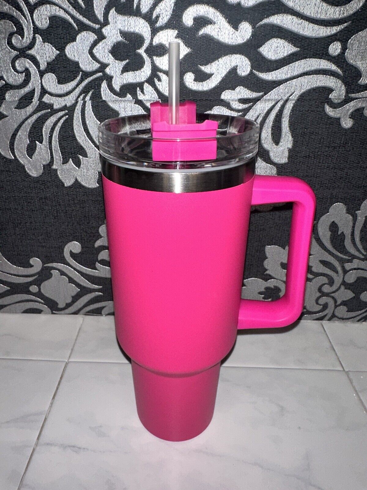BRAND NEW Stanley Quencher 40oz Tumbler Insulated Stainless Steel Dupe Pink