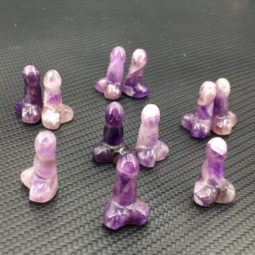 Wholesale Natural mix mini Penis Carved quartz Crystal Massager Wand Healing - Picture 192 of 296