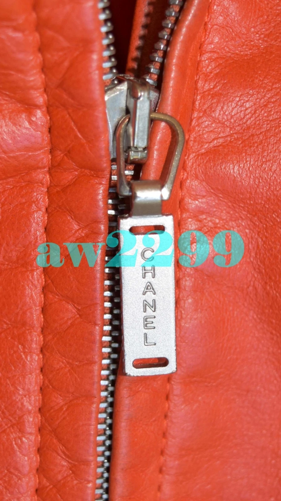 GIACCA CHANEL $9.300 1999 PRIMAVERA 100% PELLE DI AGNELLO ARANCIONE CROPPED FR 38