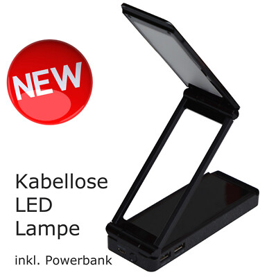 SCHNURLOSE LAMPE LESEHILFE ZELTEN ZELTBELEUCHTUNG 6000 mA POWER BANK AKKU M281