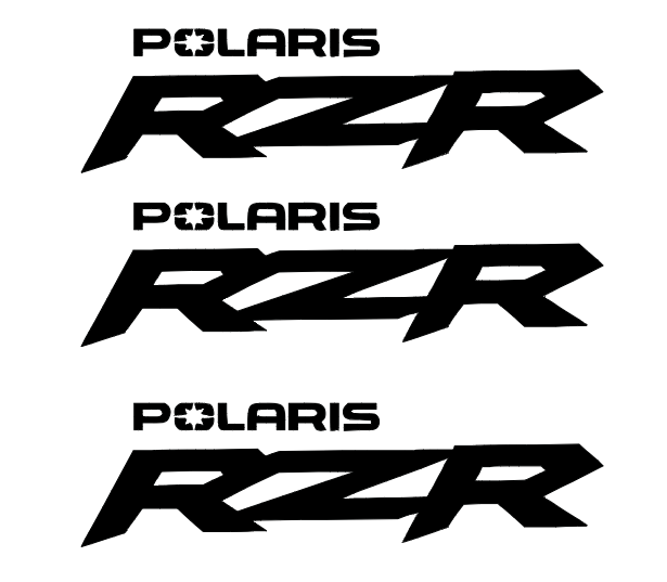 Sticker Location For Rzr Pro R Rzr Logo Sticker Polaris RZR PRO R UTV Chaser Graphic Kit Black