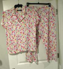 Lauren Ralph Lauren Womens Classic Floral Printed pajamas size Large
