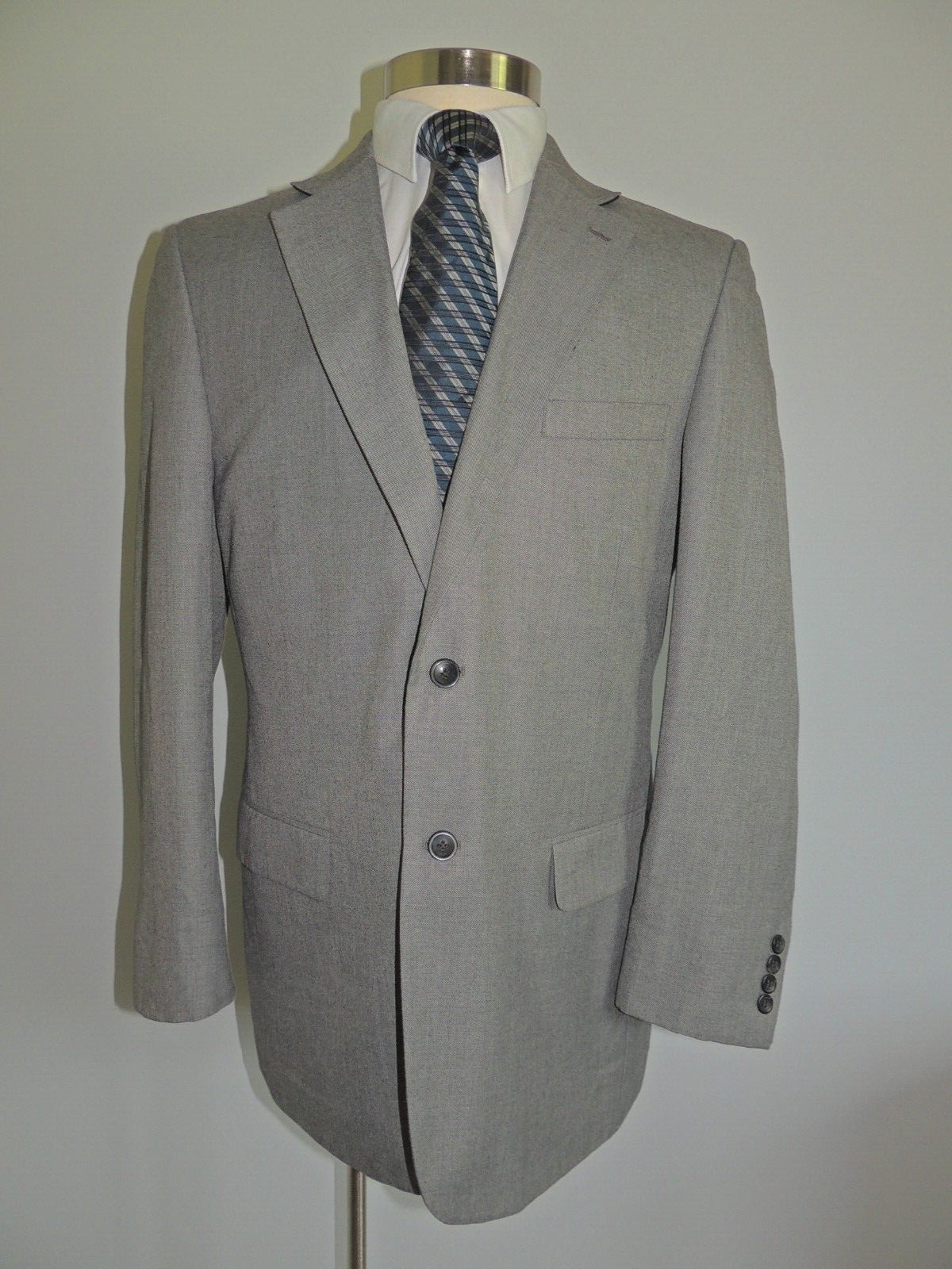 STATEMENTS  GRAY POLYESTER BLEND 2 BUTTON SPORT C… - image 1