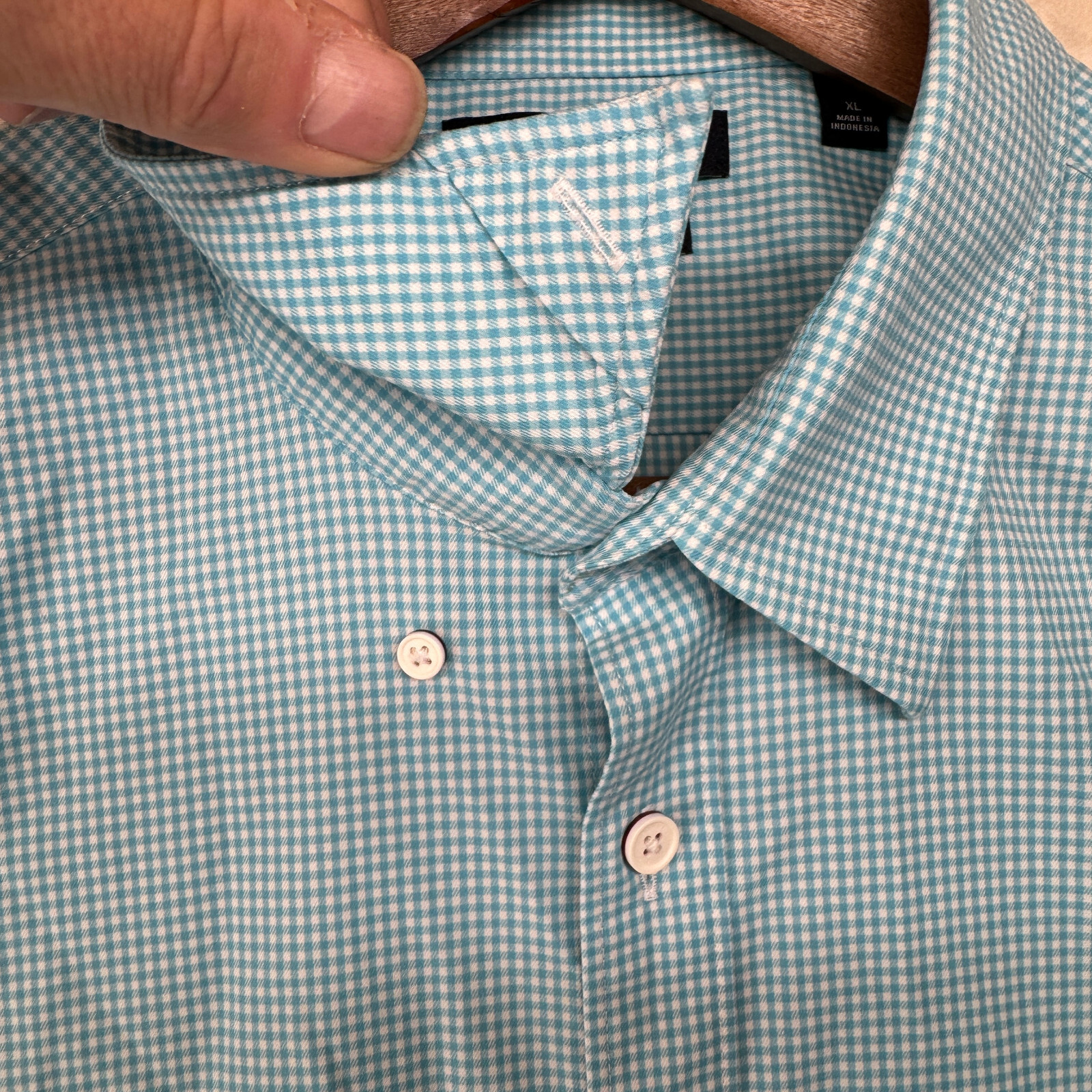 Tommy Hilfiger TH Tech Stretch Slim Fit Men's Size XL Check Long Sleeve Shirt thumbnail 9