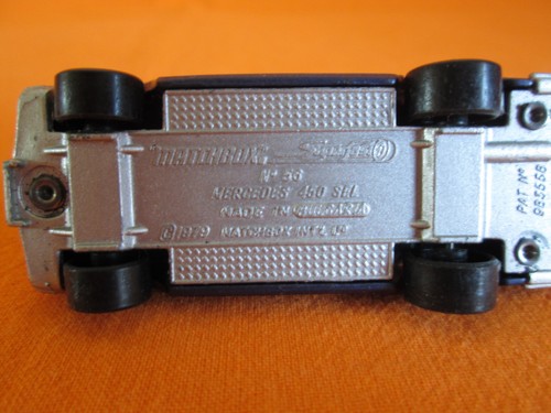 Matchbox superfast Mercedes 450 sel Rare big rear wheels model 1979 Bulgaria - Picture 9 of 9