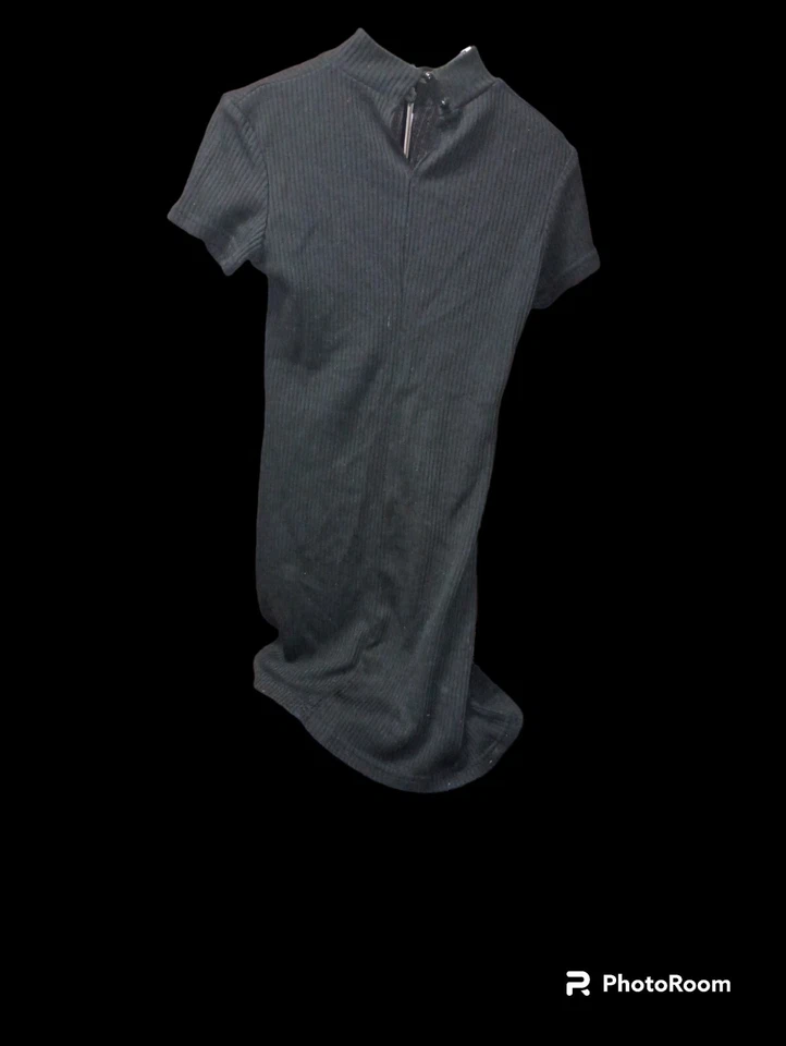 Vestido Suéter My Michelle Talla Pequeña Negro Blanco Rojo Manga Corta  Foto 2 de 3