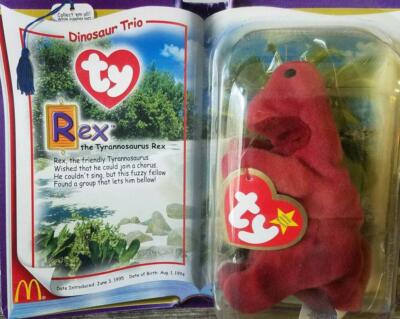 Original T Rex Beanie Baby Rex The Tyrannosaurus 1995 Original Ty