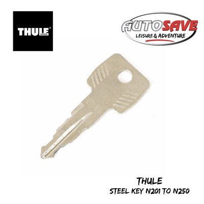 THULE - Genuine Steel Spare Key - N201 to N250 (1500002201-250) Box, Rack, Bars