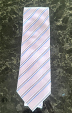 Reserve Silk Tie Mens Stain Resistant New with Tags Light Purple Fine Stripe
