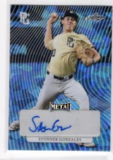 2023 Leaf Perfect Game Metal Stunner Gonzales Blue Ice Primsatic Auto 1/1