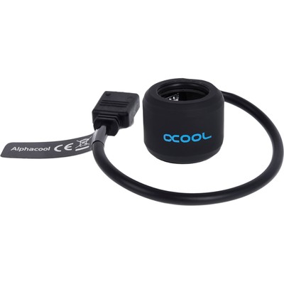 Alphacool Aurora HardTube LED Ring 16mm Deep Black - RGB, LED-Streifen, schwarz