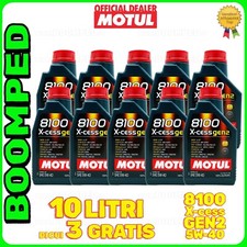 10 LT olio motore MOTUL 5W40 8100 XCESS GEN2 OPEL LL-B-025 (Diesel) A3/B4 10MO29