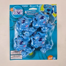 Blue's Clues Jacket Zipper Pulls Set of 4 Tie-On VTG Y2K 2005 New NOS Blues Room