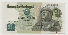 PORTUGAL 20 ESCUDOS 1971 PICK 173 LOOK SCANS
