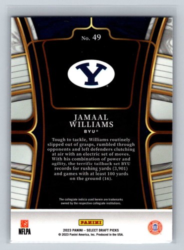 2023 PANINI SELECT DRAFT PICKS FOOTBALL STROUD - ROOKIES - LASER PRIZM - INSERT - Picture 119 of 315