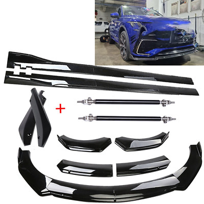 Car Front Bumper Lip Spoiler Rear Side Skirt Splitter For VW Tiguan R Line
