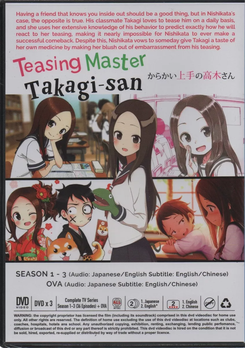 DVD ANIME KARAKAI JOUZU NO TAKAGI-SAN SEASON 1-3 VOL.1-36 END