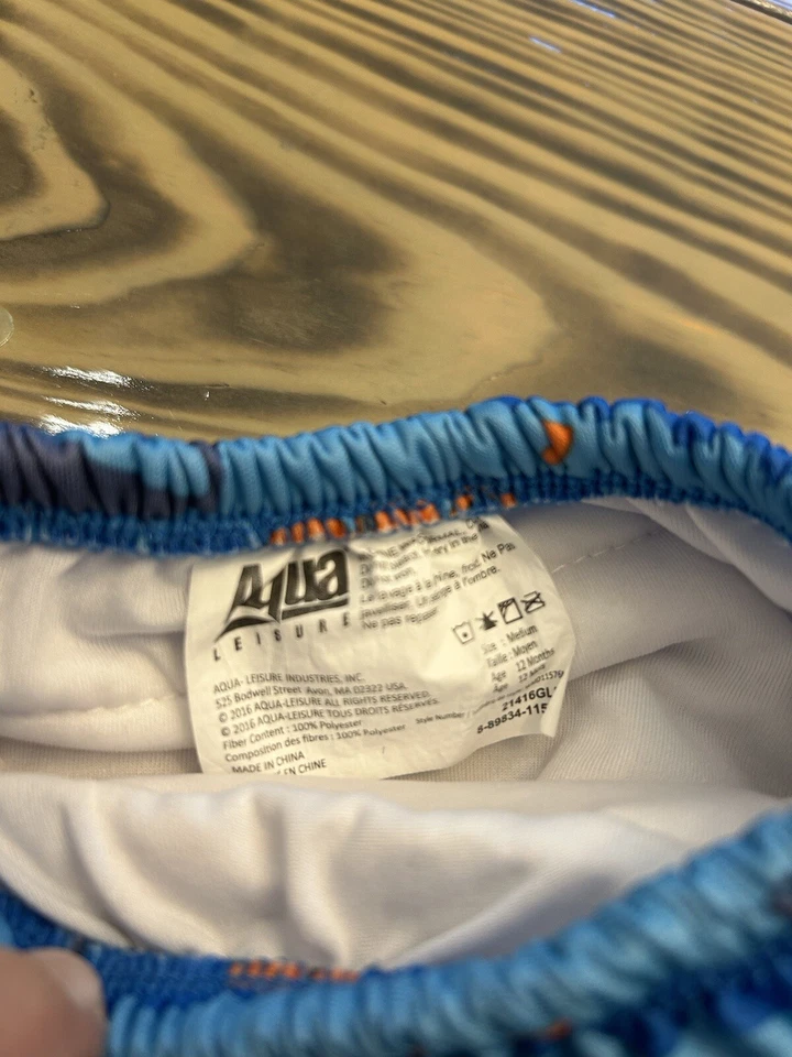 Pañal de Natación Aqua Leisure M 12 Meses Escuela de Natación Pañales de Natación Reutilizables Foto 2 de 4