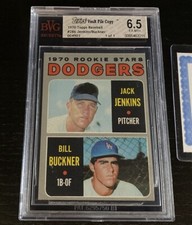 Topps Vault File Copy Bill Buckner Rookie Card 1/1 BVG 6.5 1970 Topps #286 BGS