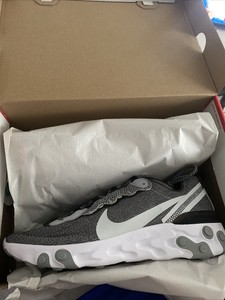 react element 55 trainer white / platinum wolf grey