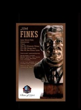 Jim Finks NFL Football Hall Of Fame Bronze Bust Postcard Plaque #/150