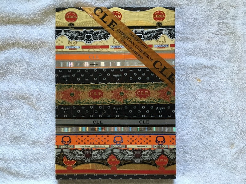 CLE-Eiroa-Asylum-custom cigar band art w/ ribbon  -CIGart by T