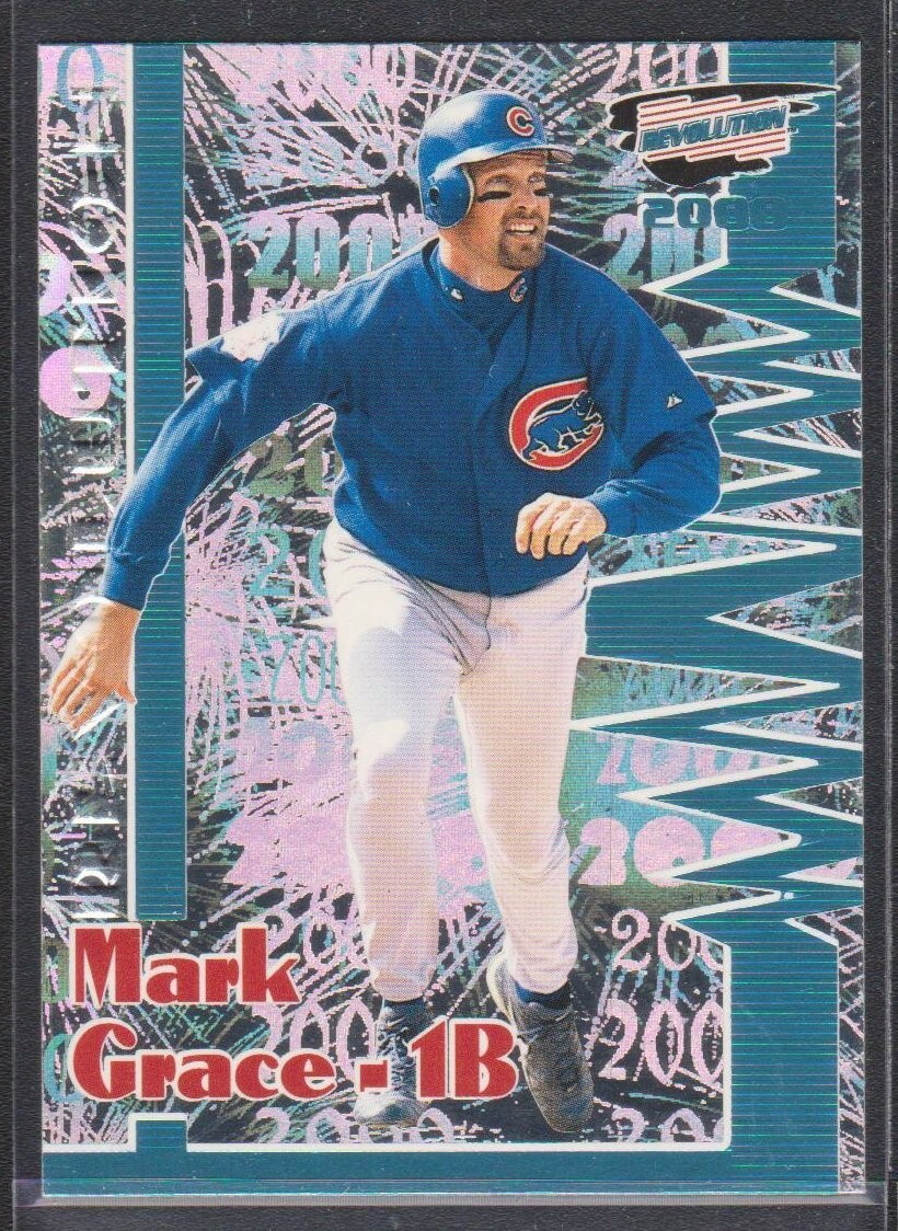 2000 PACIFIC REVOLUTION SHADOW SERIES BLUE BLANK # PROOF #31 MARK GRACE CUBS 1/1