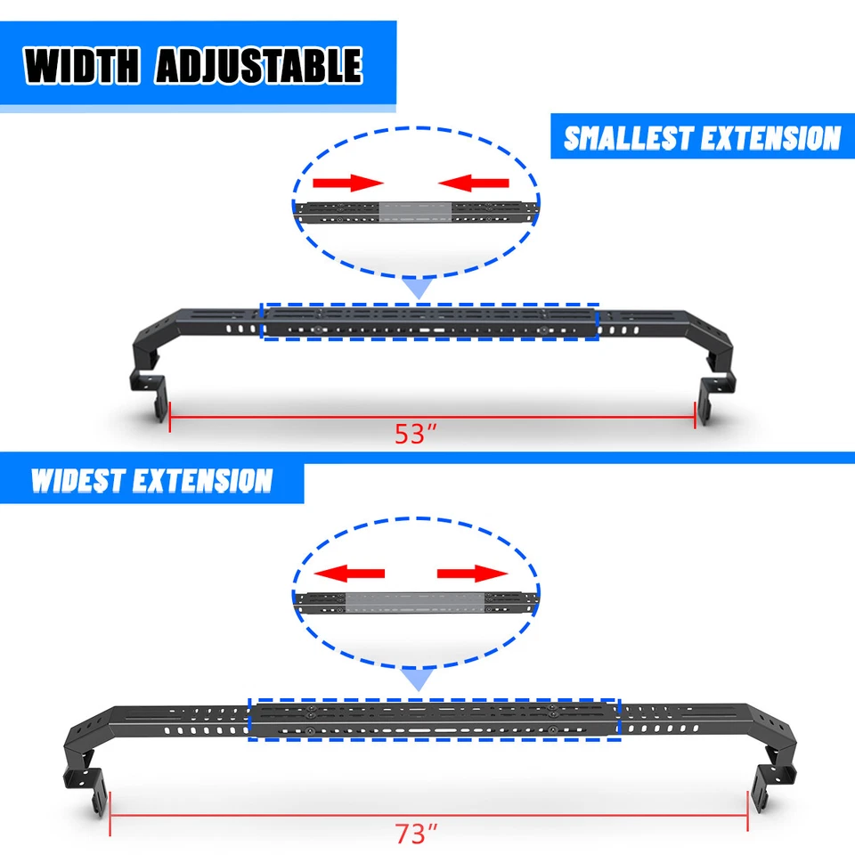 Adjustable Truck Bed Cross Bar For 2017-2025 Ford F-250/F-350 Super Duty Foto 4 de 4