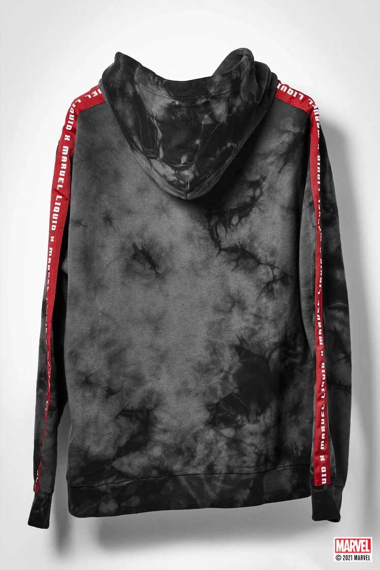 tie dye marvel hoodie