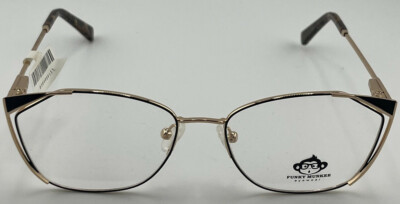 FUNKY MUNKEE EYEWEAR BOM1114 GLASSES C1 BLACK FRAMES 55-17-140 WOMENS EYEGLASSES