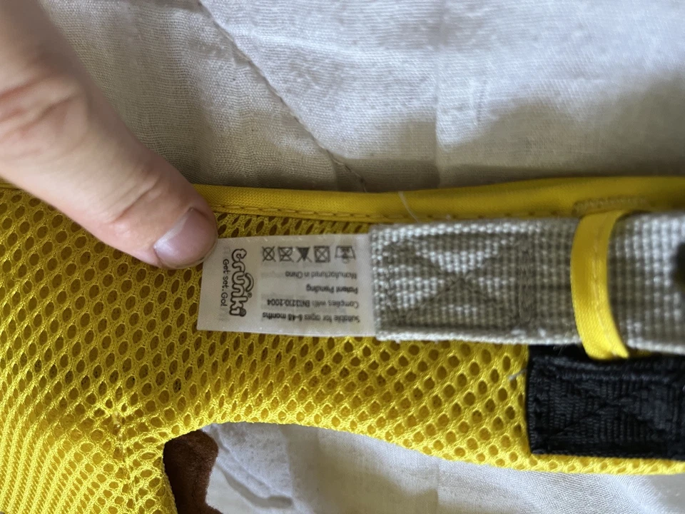 Trunki ToddlePak yellow Leeroy Lion Toddler Baby Walking Reins Safety Harness - Image 4 of 4