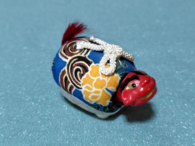 Shishimai Red Beko Mini Doll Approx. Height 4.5cm Vintage Rare Old Retro