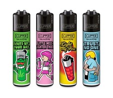 Clipper Feuerzeuge 4er Set Clipper Fans