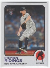 2022 Topps Heritage Stephen Ridings Rookie New York Yankees #604