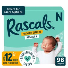 Rascals Premium Newborn Absorbent Baby Diapers Newborn