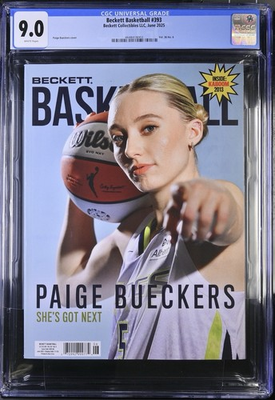 #ad #ad Beckett Basketball Magazine #393 CGC 9.0 PAIGE BUECKERS June 2025 WNBA $80.00
