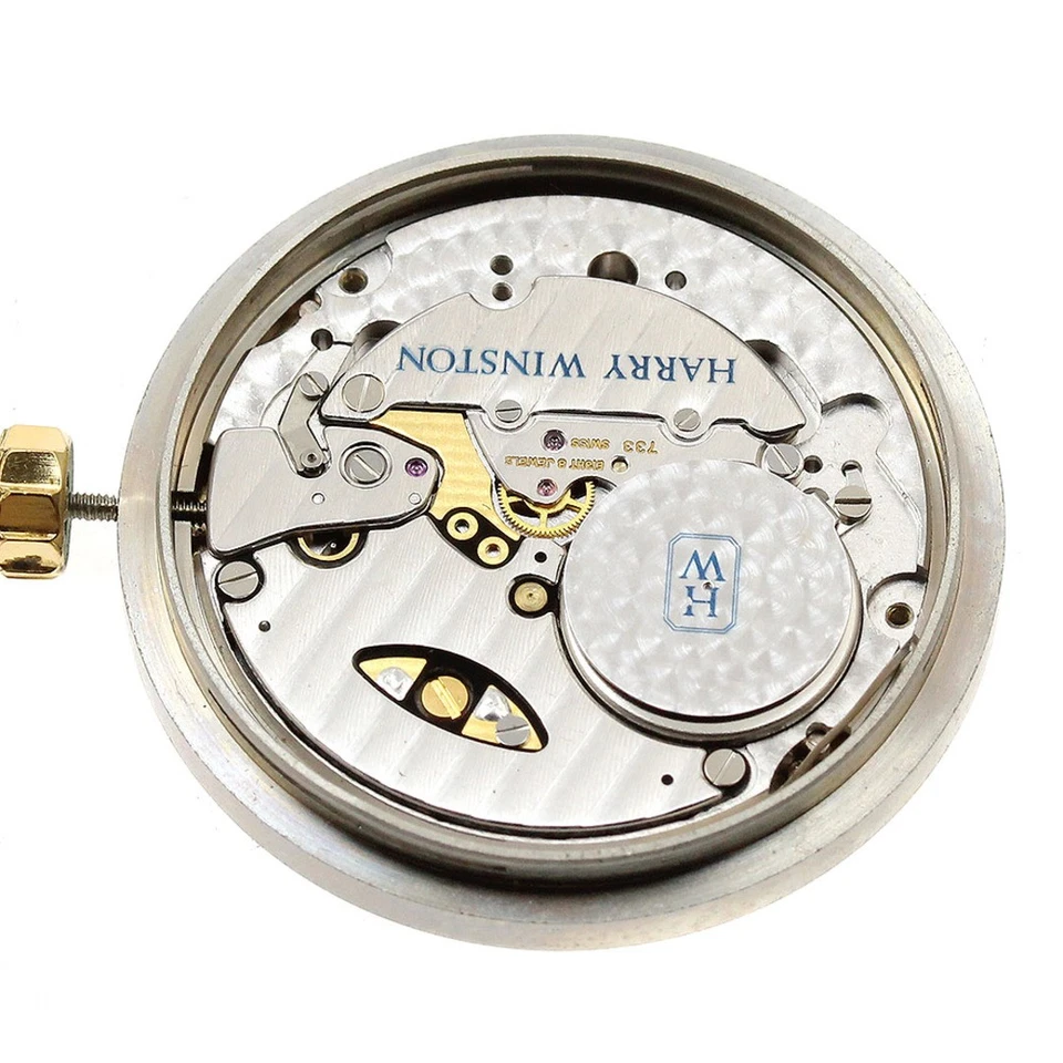 Harry Winston Reloj Hombre Cuarzo 28mm Esfera Blanca Fecha Usado Foto 2 de 3