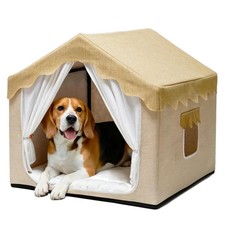 Boho Dog House Indoor Soft Cozy Dog Cave for Small Medium Dogs