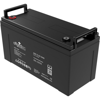 Batterie AGM 122Ah Solar Akku - extrem Zyklenfest 100% wartungsfrei Offgridtec